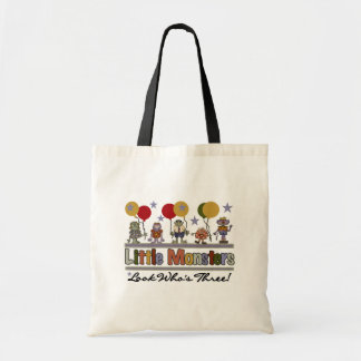 Bolso De Tela Monstruo 3 camisetas de cumpleaños y regalos
