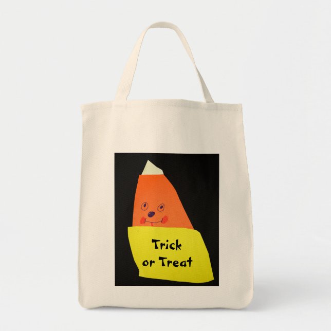 Bolso De Tela Monstruo de Candy Corn (Frente)