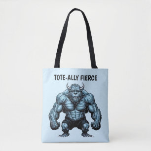 Bolso De Tela Monstruo de cuernos