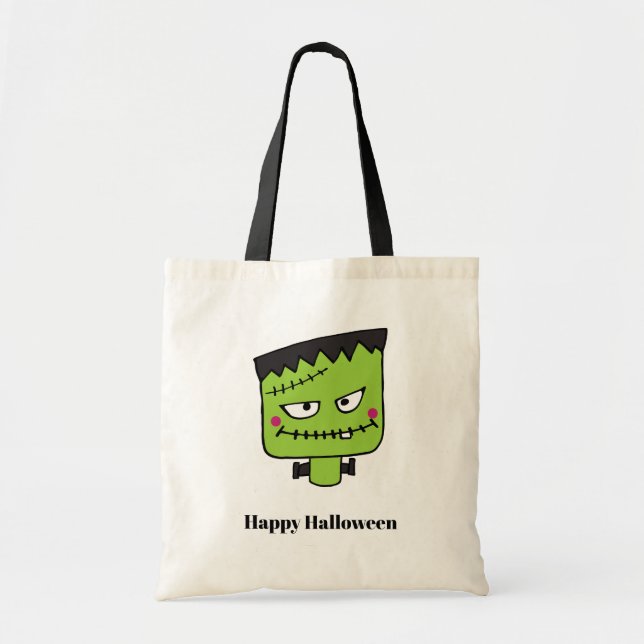 Bolso De Tela Monstruo de Halloween (Frente)