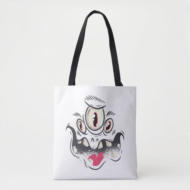 Bolso De Tela Monstruo de Halloween (Anverso)