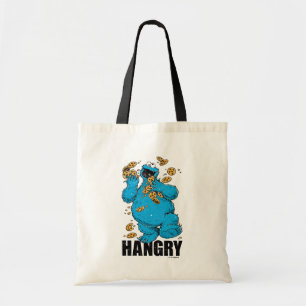 Bolso De Tela Monstruo de las Galletas Retro   Hambriento