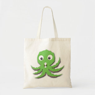 Bolso De Tela Monstruo de mar verde lindo