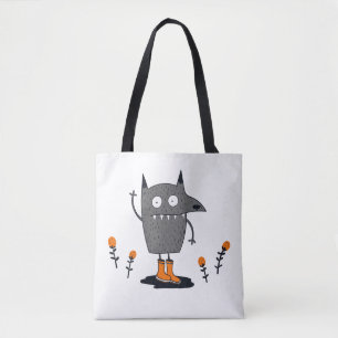 Bolso De Tela Monstruo de ondulación divertida