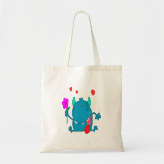 Bolso De Tela monstruo del amor azul