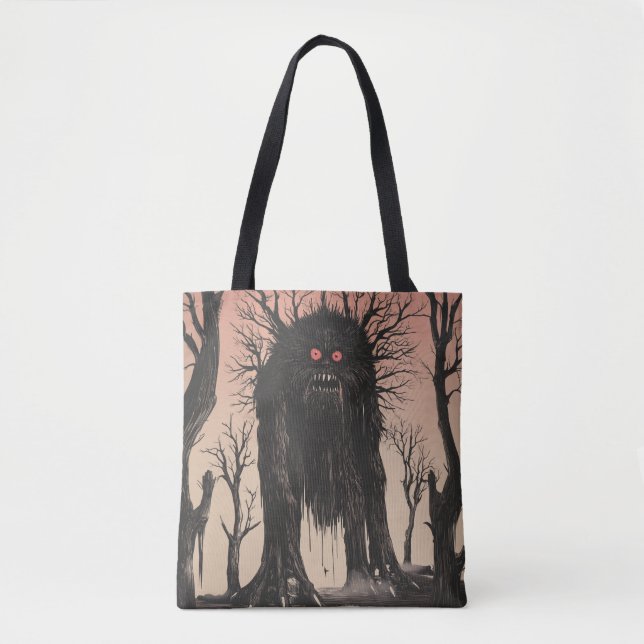 Bolso De Tela Monstruo del árbol Yokai japonés (Anverso)
