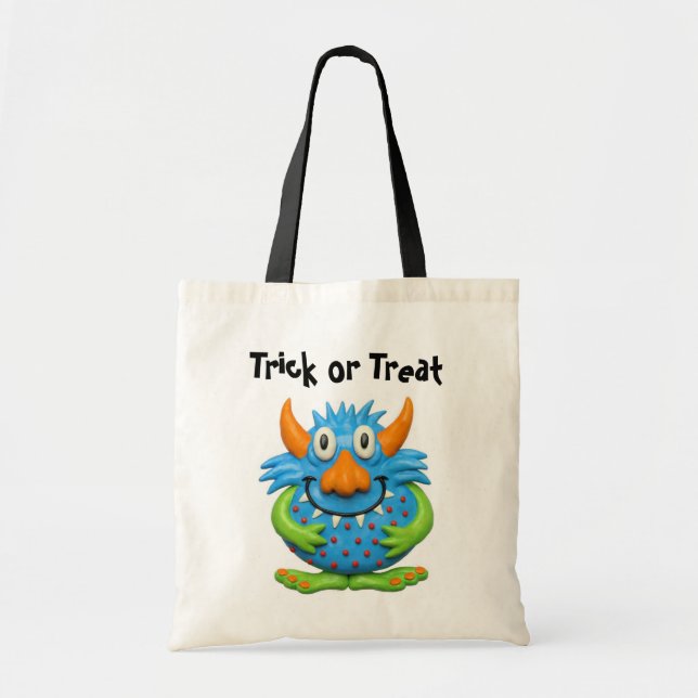 Bolso De Tela Monstruo manchado dulce (Frente)