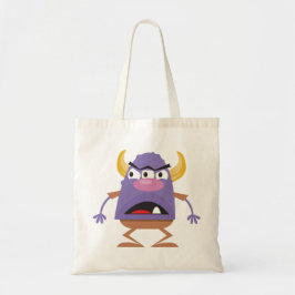 Bolso De Tela Monstruo púrpura