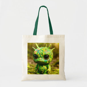Bolso De Tela Monstruo verde de Goo - Impresión de lienzos trill