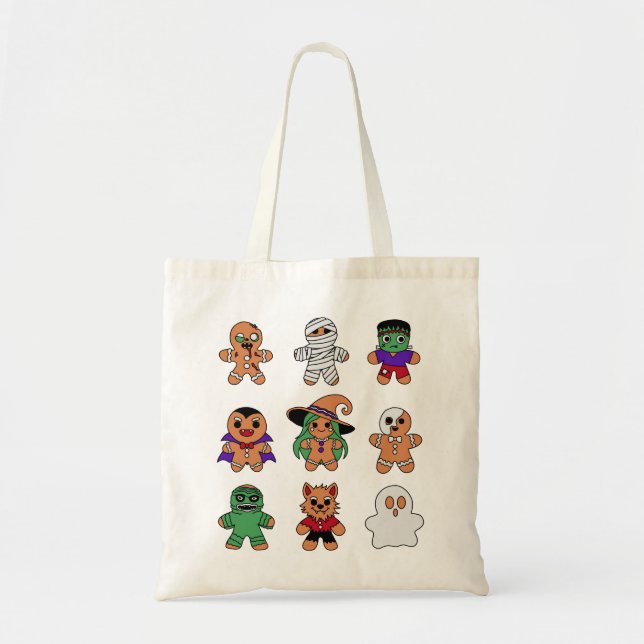 Bolso De Tela Monstruos clásicos Gingerbread Men (Frente)