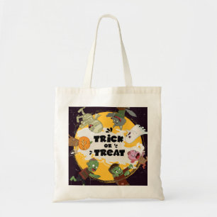 Bolso De Tela Monstruos de Truco o Truco