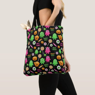 Bolso De Tela Monstruos "trillados" y diversión de Halloween sin