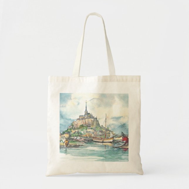 Bolso De Tela Mont Saint Michel (Frente)