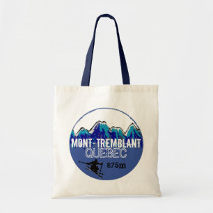 Bolso De Tela Mont Tremblant Quebec moto azul reutilizable