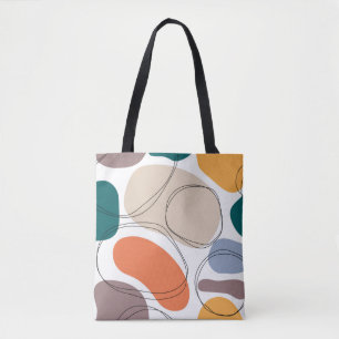Bolso De Tela Montaje abstracto moderno y sin costuras dibujado 