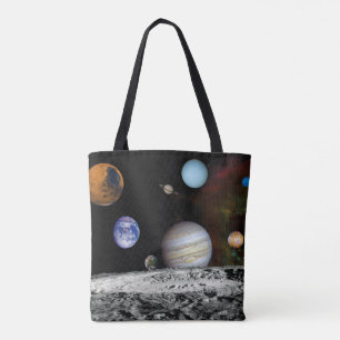 Bolso De Tela Montaje de imágenes del Voyager del Sistema Solar