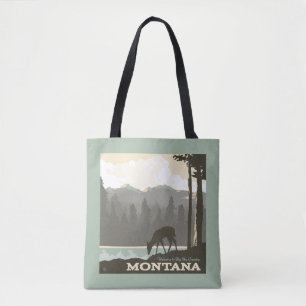 Bolso De Tela Montana Bienvenidos a Big Sky Country