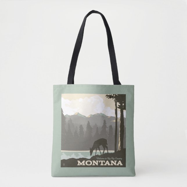 Bolso De Tela Montana | Bienvenidos a Big Sky Country (Anverso)