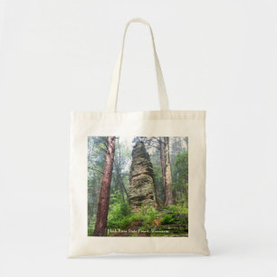 Bolso De Tela Montaña castellada en bosque estatal