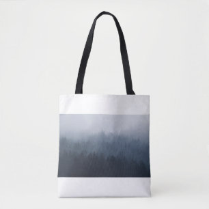 BOLSO DE TELA MONTAÑA CON BOSQUE EN LA BODEGA