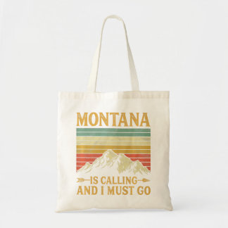 Bolso De Tela Montana Está Llamando Y Debo Ir Premium