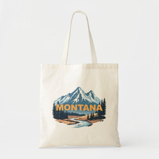 Bolso De Tela Montana Estados Unidos de América (Frente)