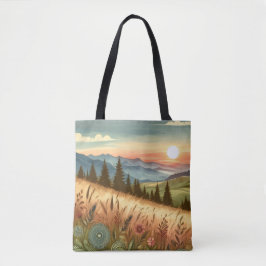 Bolso De Tela Montaña Forest Hills Country Nature iPhone Case