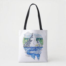 Bolso De Tela Montaña fresca