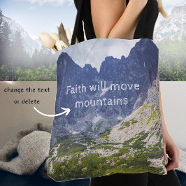 Bolso De Tela Montañas azules y un valle