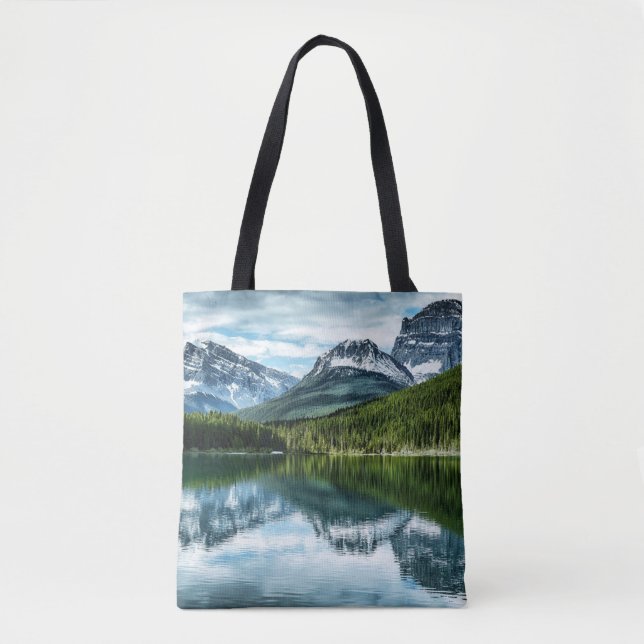 Bolso De Tela Montañas | Canadian Rockies, Alberta Canadá (Anverso)