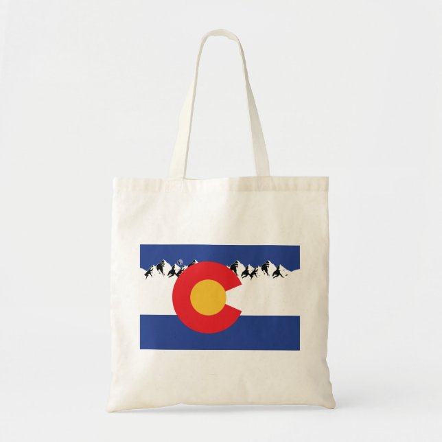 Bolso De Tela Montañas Colorado (Frente)