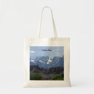 Bolso De Tela Montañas coronadas de nieve de Lone Pine