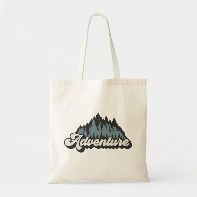 Bolso De Tela Montañas de aventura (Frente)