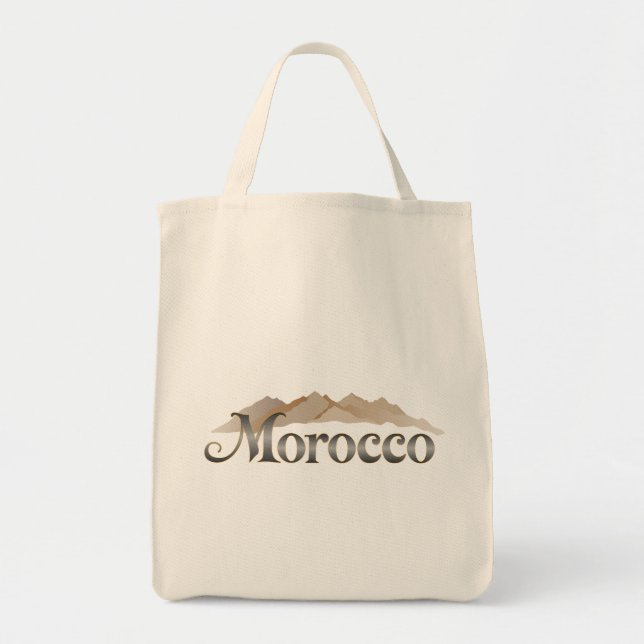 Bolso De Tela Montañas del Atlas de Marruecos (Frente)