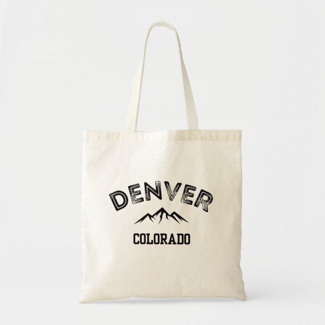 Bolso De Tela Montañas Denver Colorado (Frente)