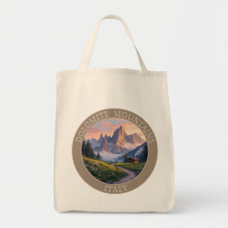 Bolso De Tela Montañas Dolomitas Italia