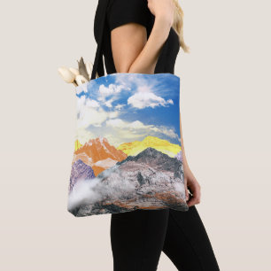 Bolso De Tela Montañas (fotomontaje) 1