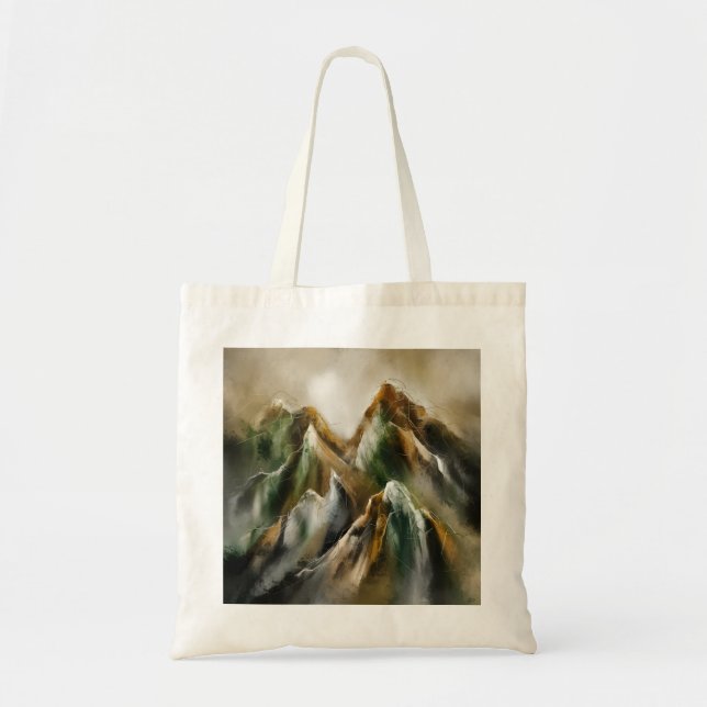 Bolso De Tela Montañas pintadas (Frente)