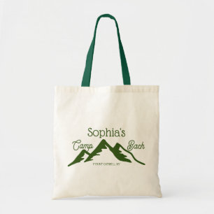 Bolso De Tela Montañas Retro Personalizadas Camp Bach Green
