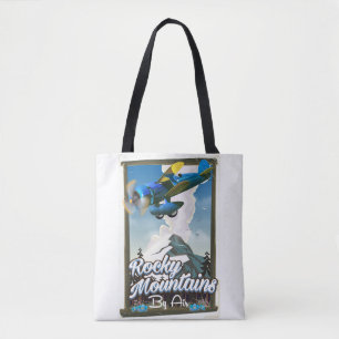 Bolso De Tela Montañas Rocosas por aire!