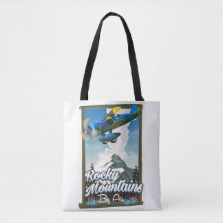 Bolso De Tela Montañas rocosas por aire!