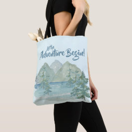 Bolso De Tela Montañas Rústicas Dejan Que La Aventura Empiece A 