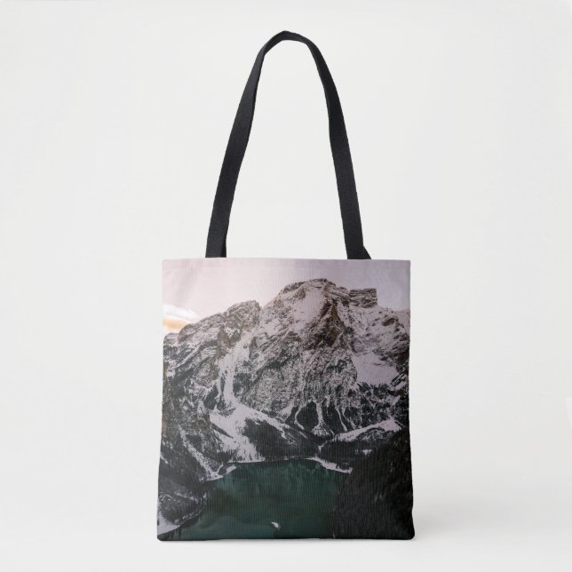 BOLSO DE TELA MONTAÑAS SNOWCAPPED (Anverso)