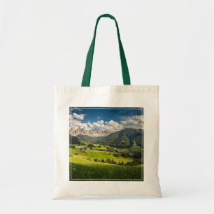 Bolso De Tela Montañas   Valle de Funes, Dolomitas, Italia
