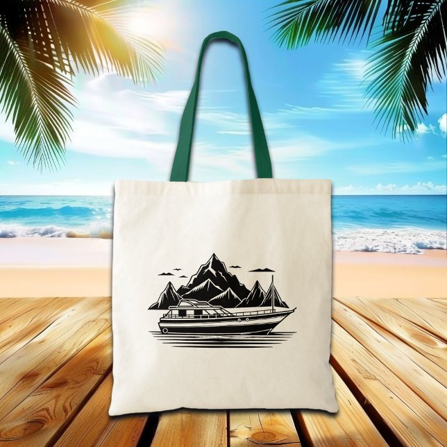 Bolso De Tela Montañas y barco  (Subido por el creador)