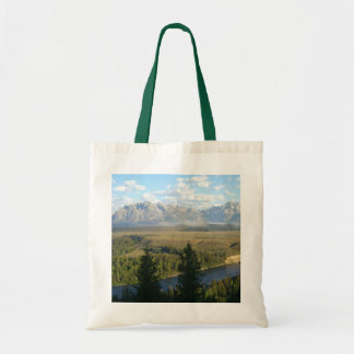 Bolso De Tela Montañas y río de Jackson Hole