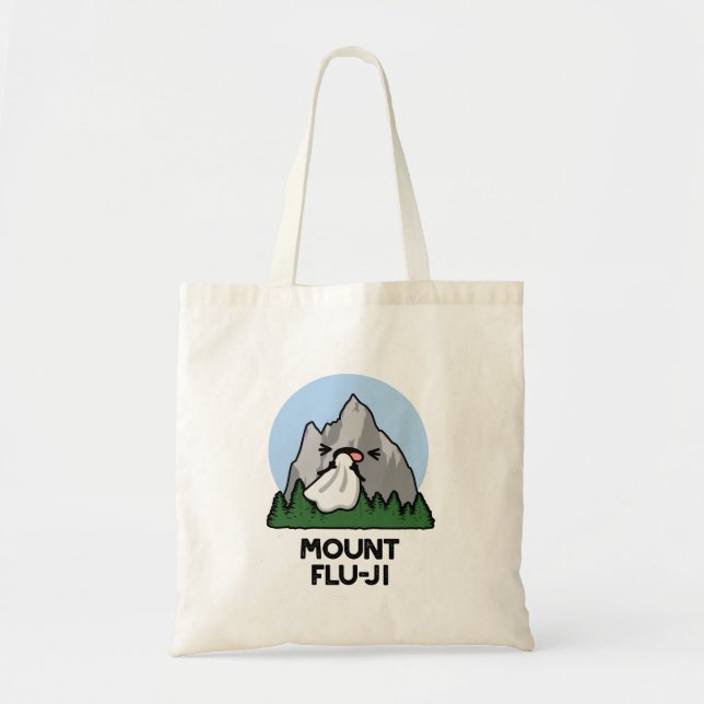 Bolso De Tela Monte Flu-ji Funny Mountain Pun (Frente)