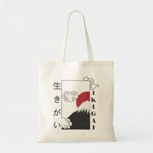 Bolso De Tela monte fuji retro kanji japonés