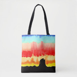 Bolso De Tela Monte Puesta del Sol