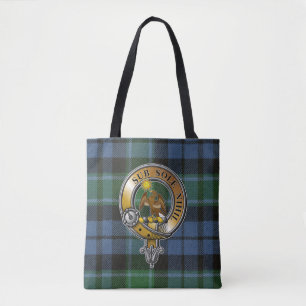 Bolso De Tela Monteith Tartán y Badge
